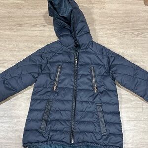 Kids Navy Blue Puffer Jacket
